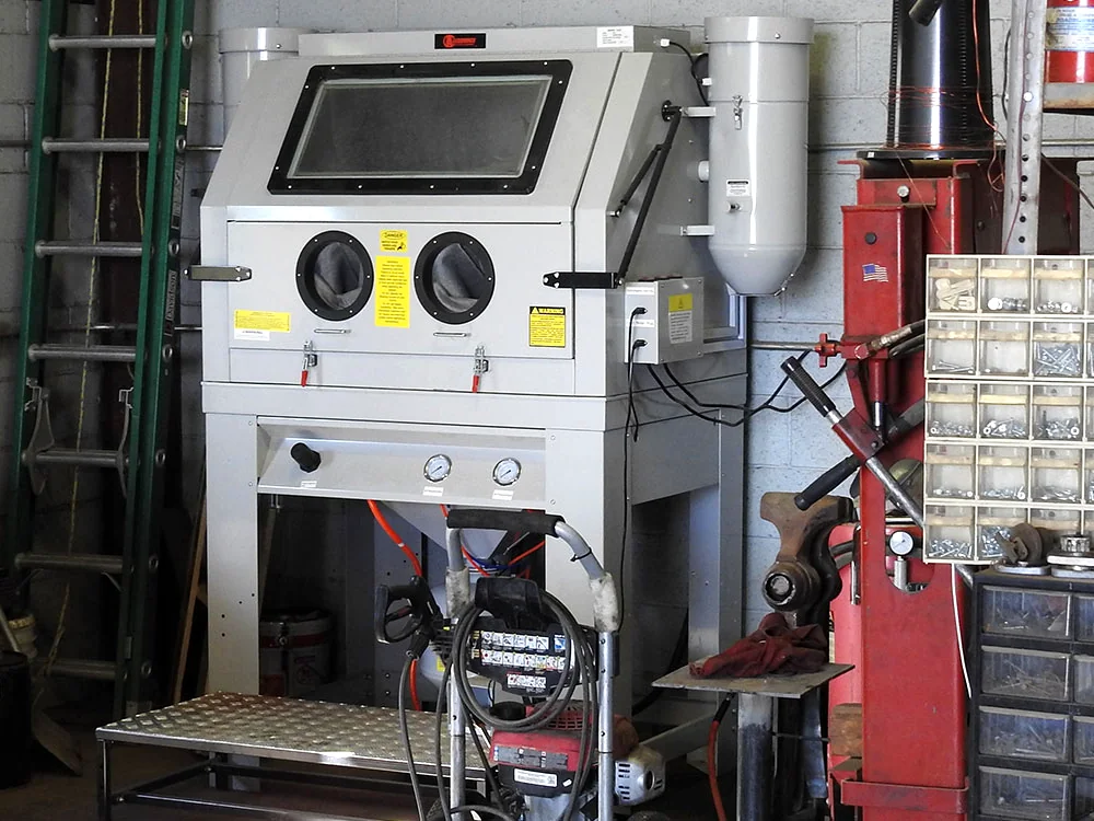 Shop floor equipment at Arizona Electric Motor Service in Tucson